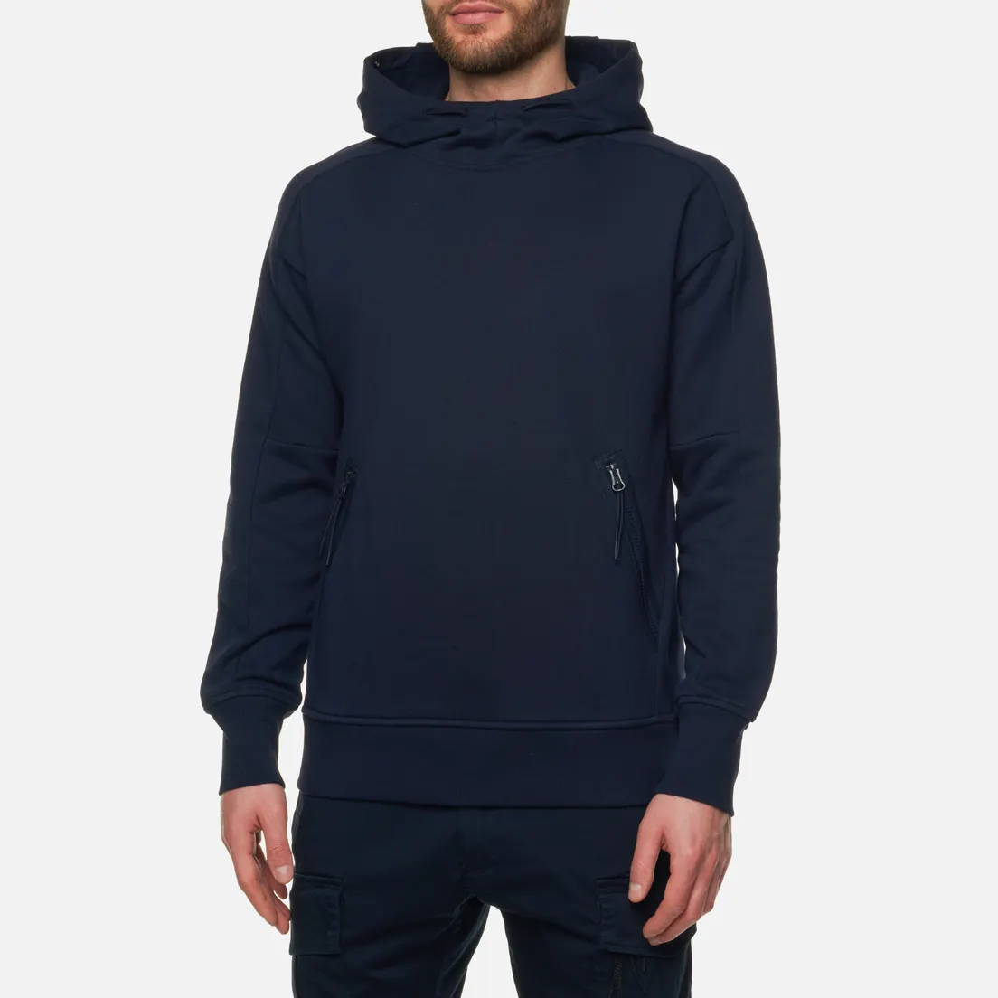 C.P. Company Мужская толстовка Goggle Hoodie Diagonal Raised Fleece