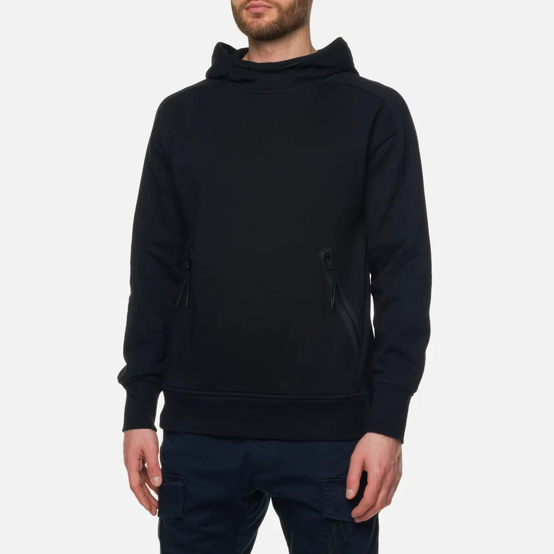 C.P. Company Мужская толстовка Goggle Hoodie Diagonal Raised Fleece
