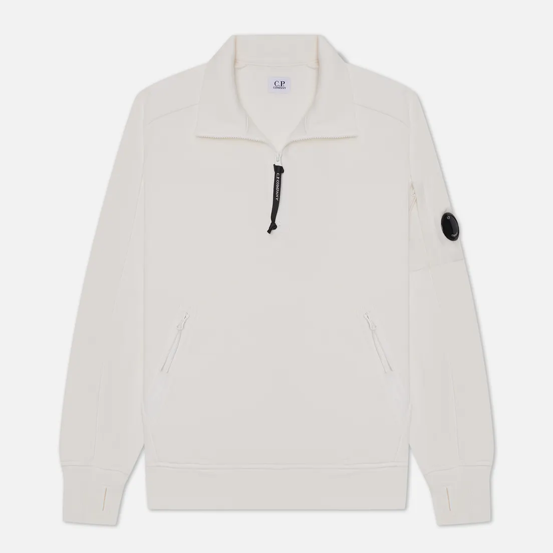 C.P. Company Мужская толстовка Stand Collar Diagonal Raised Fleece