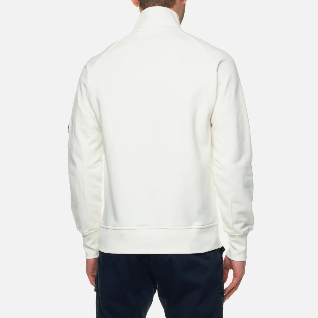 C.P. Company Мужская толстовка Stand Collar Diagonal Raised Fleece
