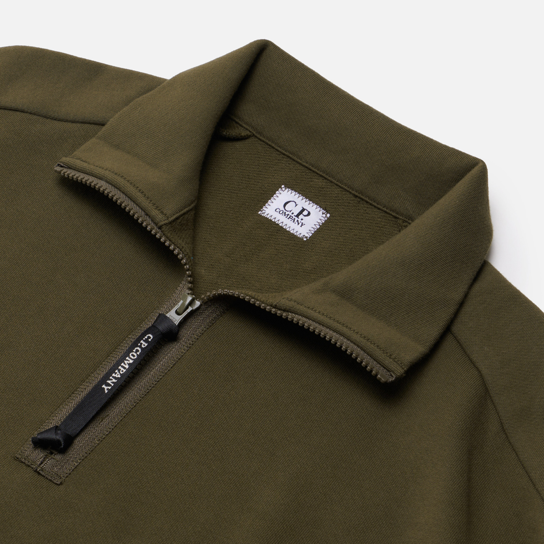 C.P. Company Мужская толстовка Stand Collar Diagonal Raised Fleece