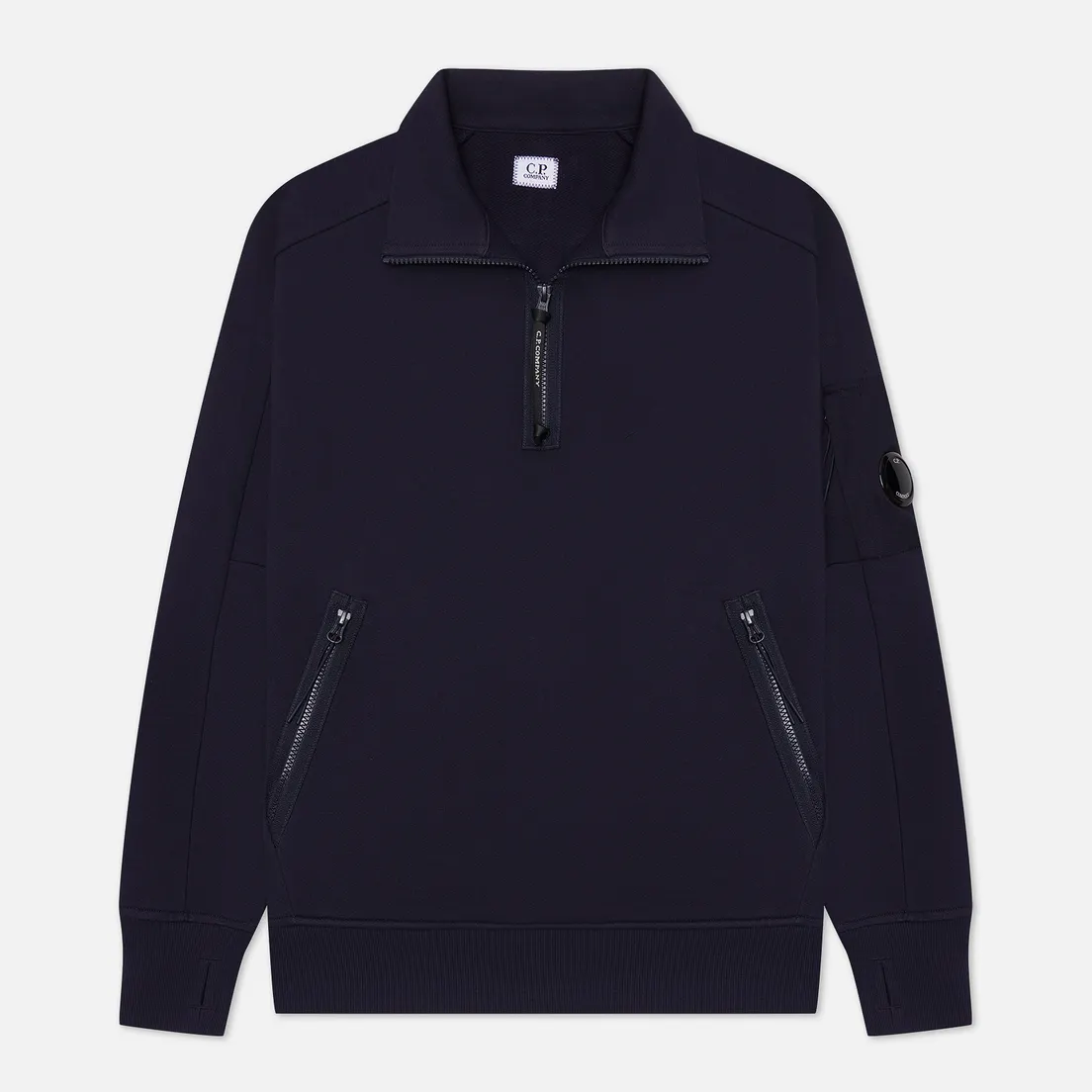 C.P. Company Мужская толстовка Stand Collar Diagonal Raised Fleece
