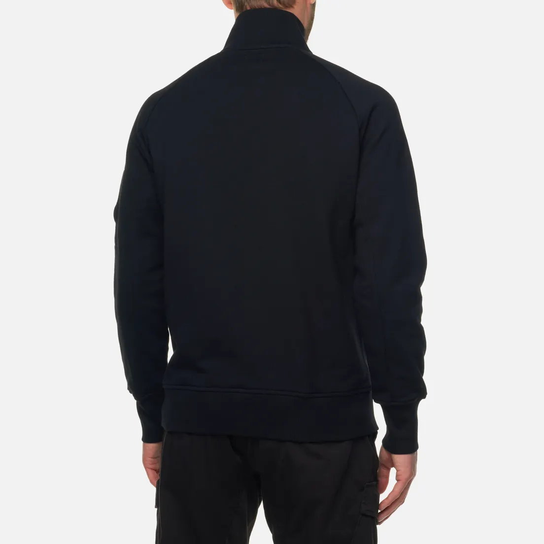 C.P. Company Мужская толстовка Stand Collar Diagonal Raised Fleece