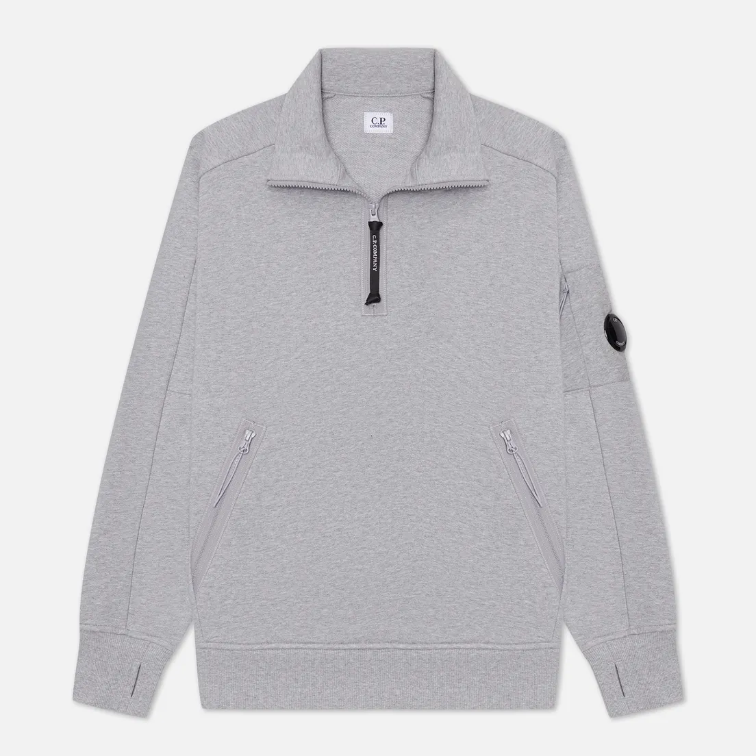C.P. Company Мужская толстовка Stand Collar Diagonal Raised Fleece