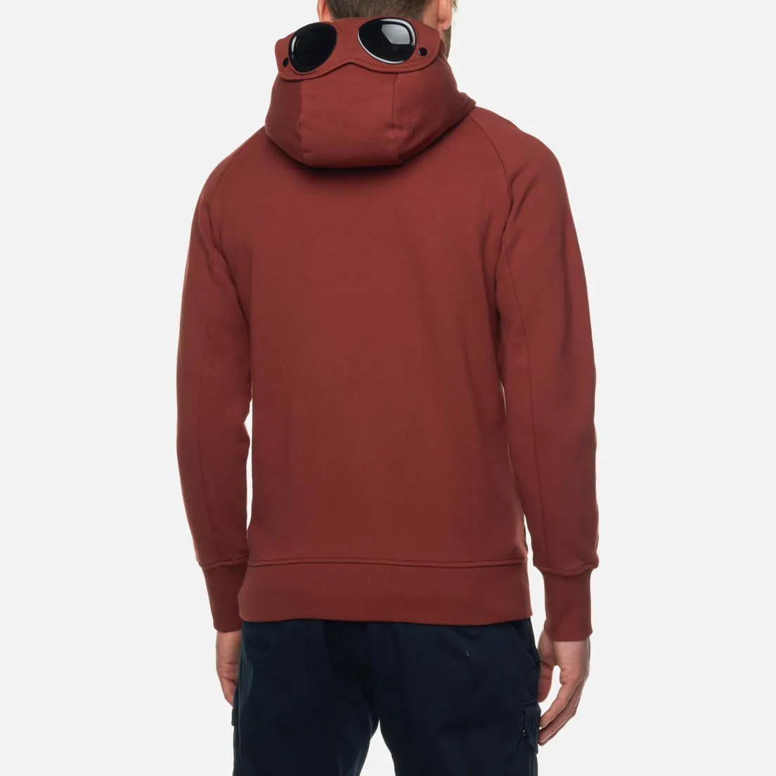 C.P. Company Мужская толстовка Goggle Zipped Hoodie Diagonal Raised Fleece