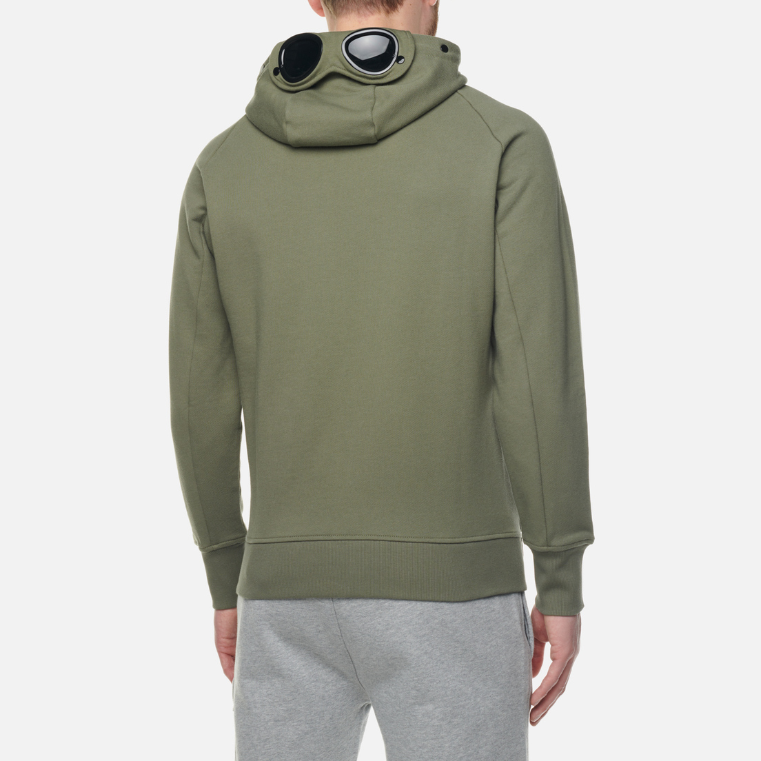 C.P. Company Мужская толстовка Goggle Zipped Hoodie Diagonal Raised Fleece