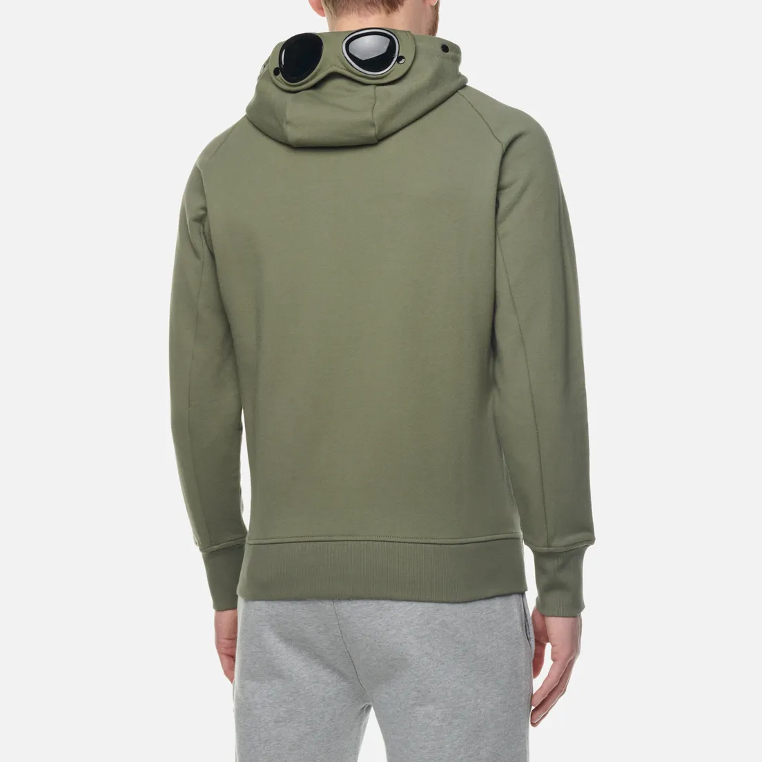 C.P. Company Мужская толстовка Goggle Zipped Hoodie Diagonal Raised Fleece