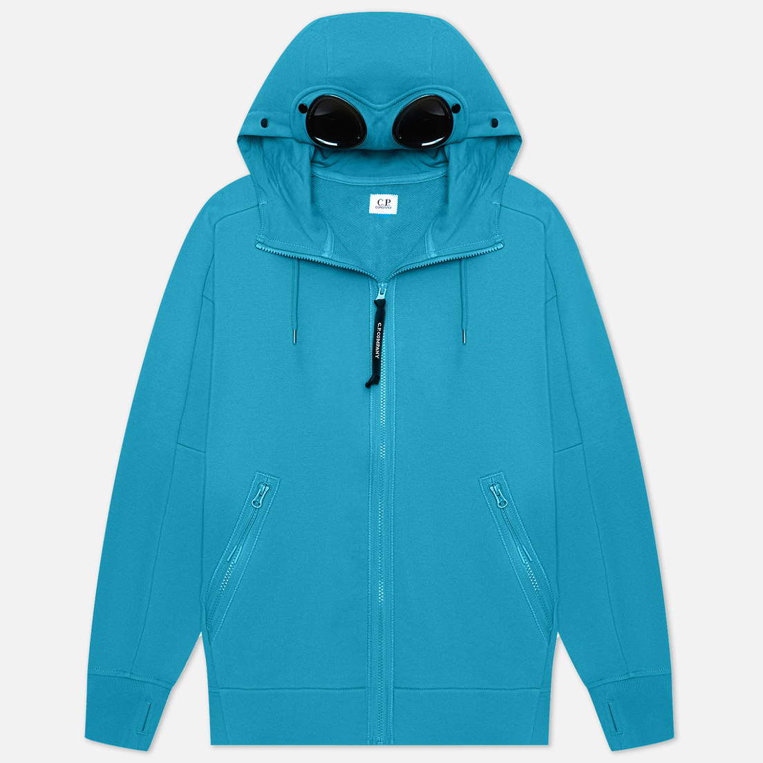 C.P. Company Мужская толстовка Goggle Zipped Hoodie Diagonal Raised Fleece
