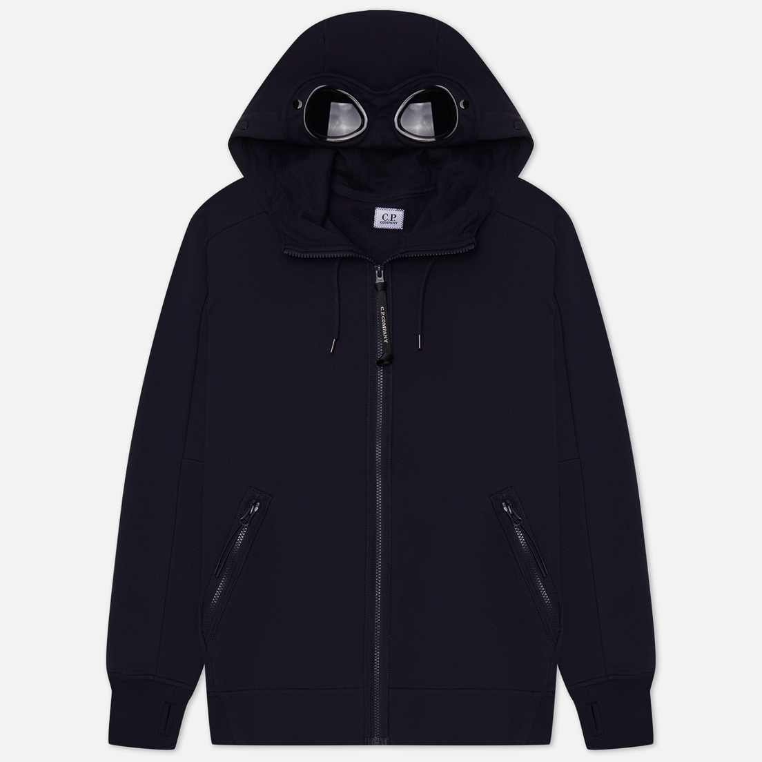 C.P. Company Мужская толстовка Goggle Zipped Hoodie Diagonal Raised Fleece