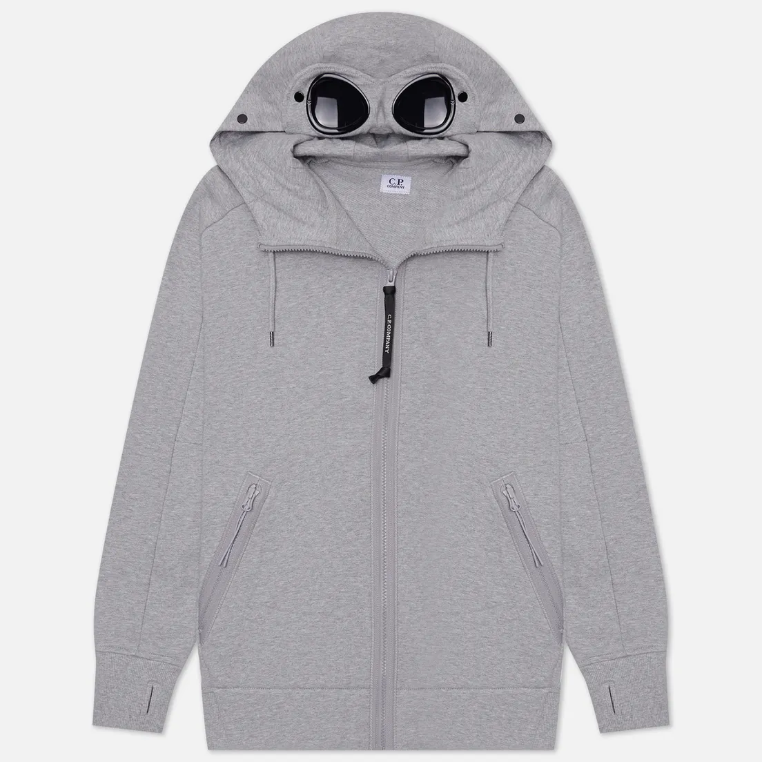C.P. Company Мужская толстовка Goggle Zipped Hoodie Diagonal Raised Fleece