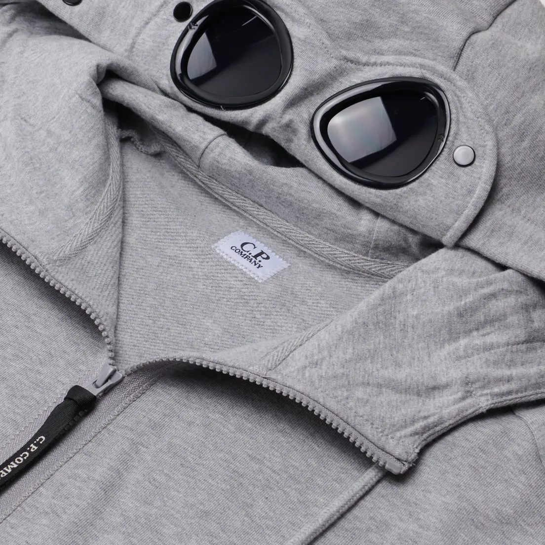 C.P. Company Мужская толстовка Goggle Zipped Hoodie Diagonal Raised Fleece