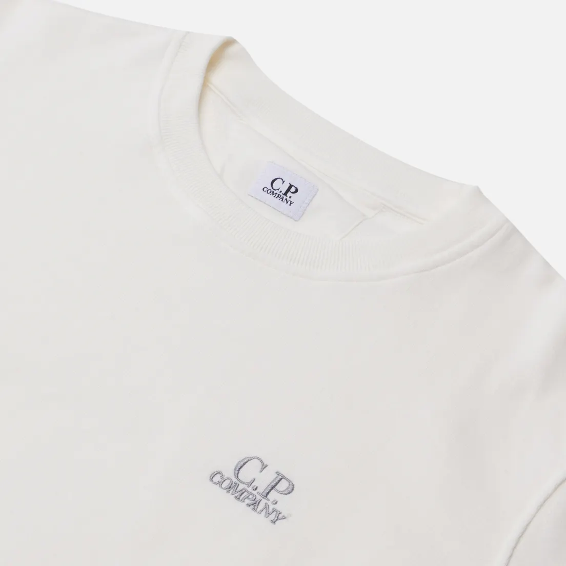 C.P. Company Мужская толстовка Cotton Fleece Logo Garment Dyed