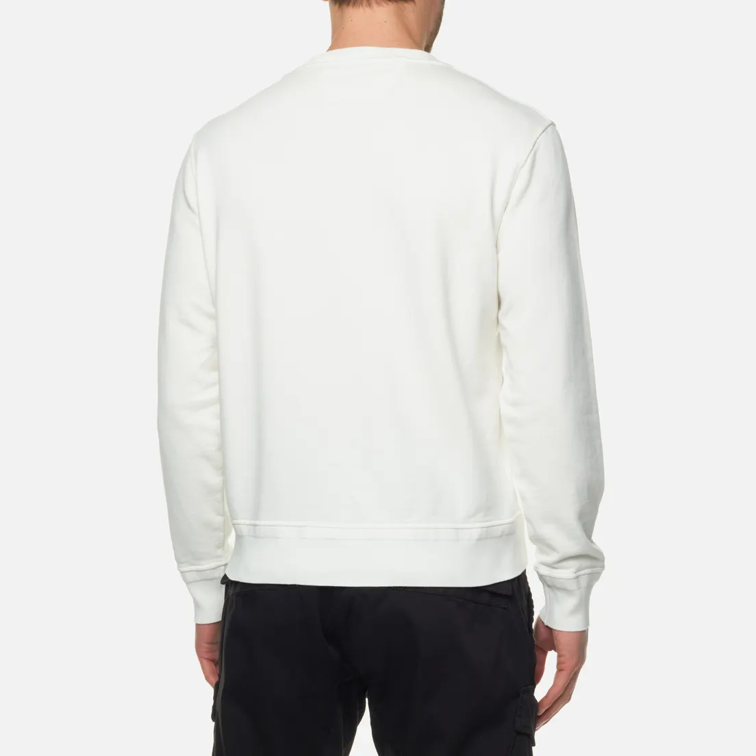 C.P. Company Мужская толстовка Cotton Fleece Logo Garment Dyed