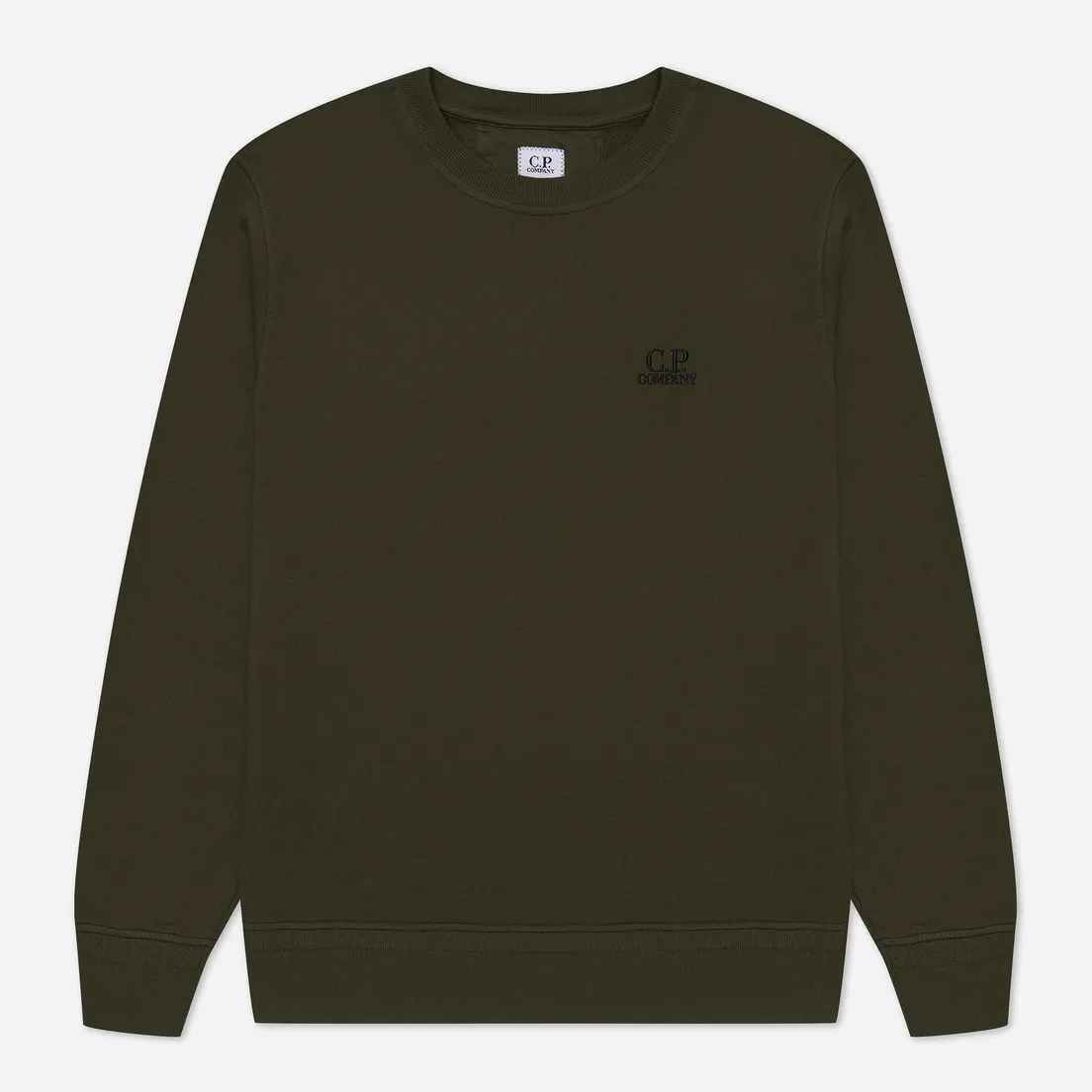 C.P. Company Мужская толстовка Cotton Fleece Logo Garment Dyed