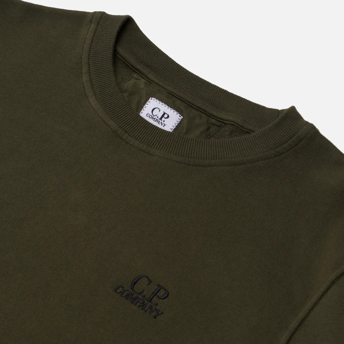 C.P. Company Мужская толстовка Cotton Fleece Logo Garment Dyed