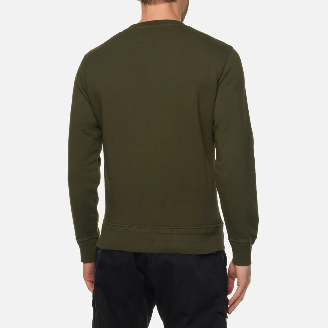 C.P. Company Мужская толстовка Cotton Fleece Logo Garment Dyed