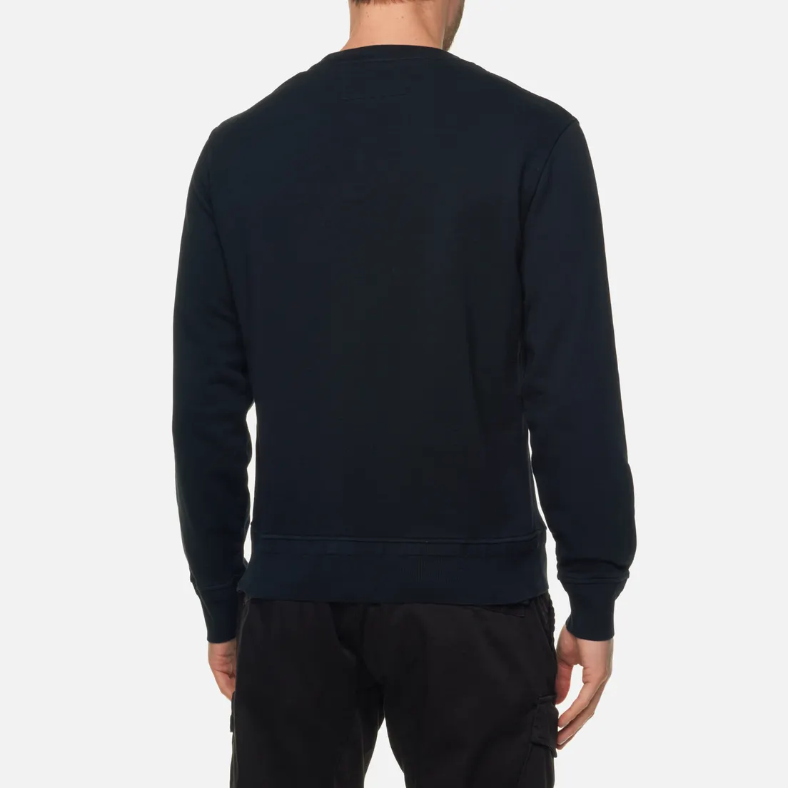 C.P. Company Мужская толстовка Cotton Fleece Logo Garment Dyed