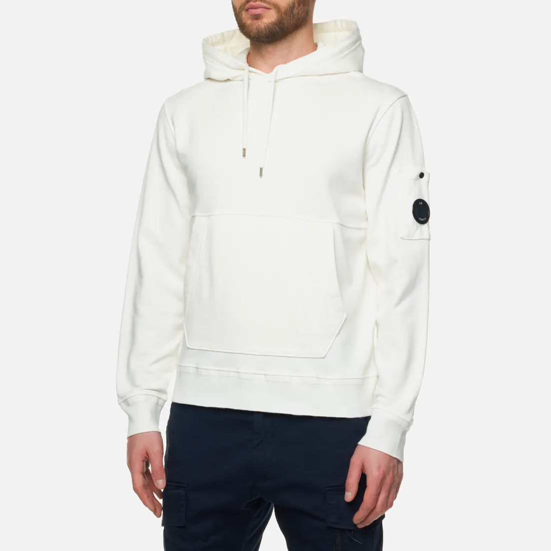 C.P. Company Мужская толстовка Cotton Fleece Hoodie Garment Dyed