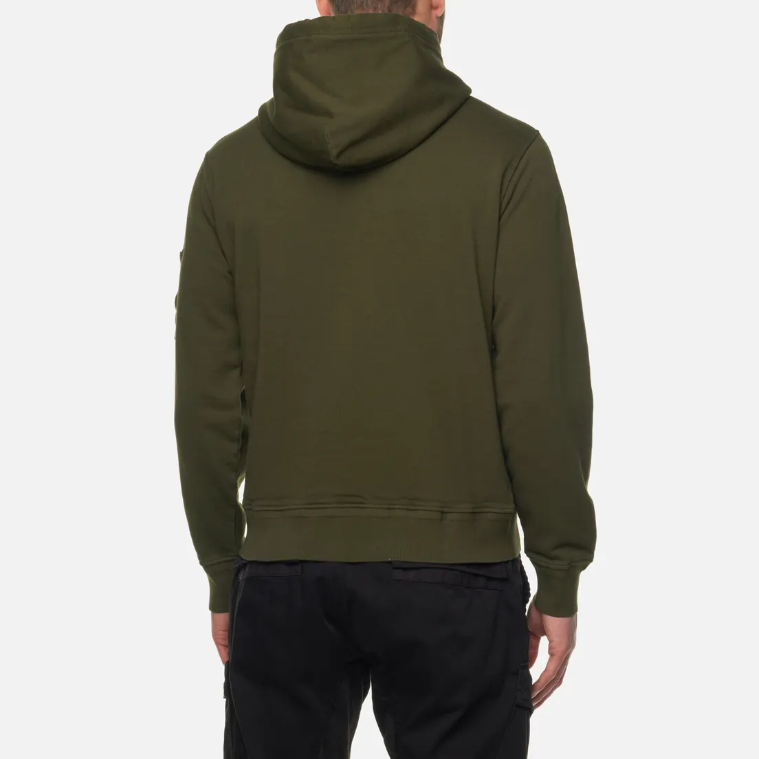 C.P. Company Мужская толстовка Cotton Fleece Hoodie Garment Dyed