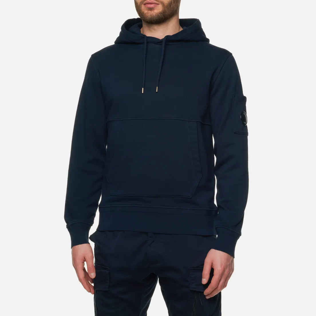 C.P. Company Мужская толстовка Cotton Fleece Hoodie Garment Dyed