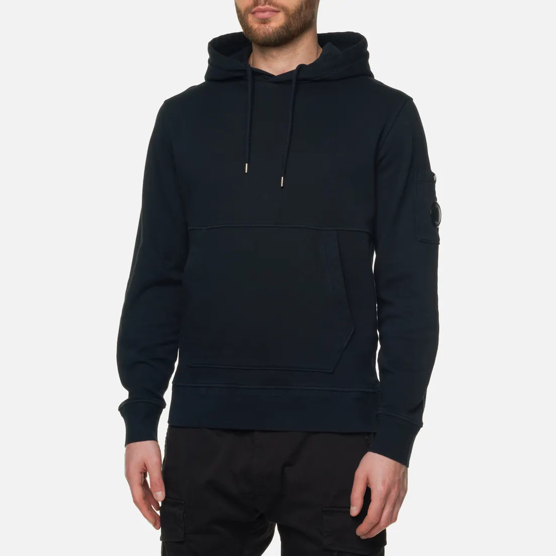 C.P. Company Мужская толстовка Cotton Fleece Hoodie Garment Dyed