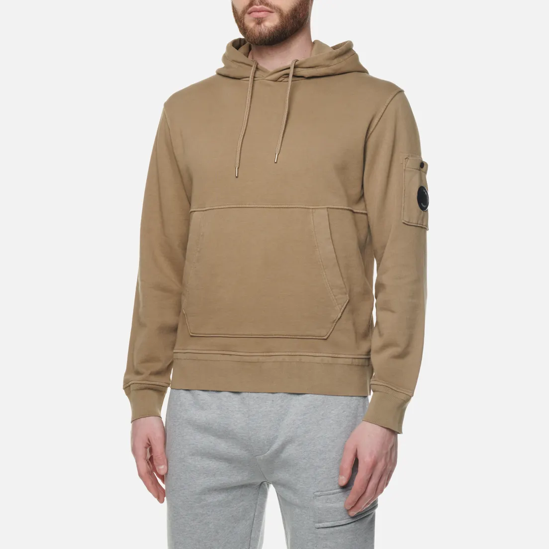 C.P. Company Мужская толстовка Cotton Fleece Hoodie Resist Dyed