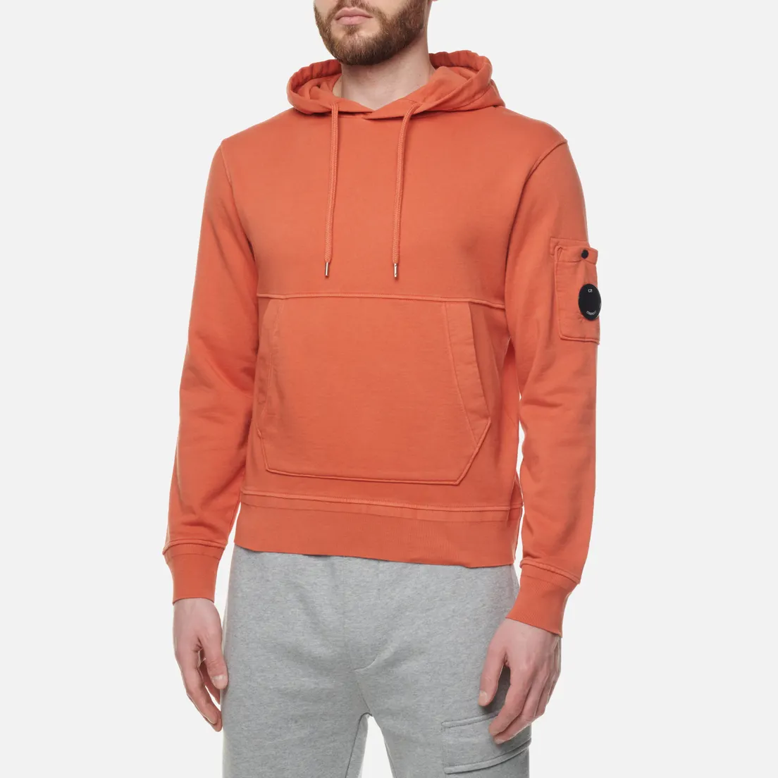 C.P. Company Мужская толстовка Cotton Fleece Hoodie Resist Dyed
