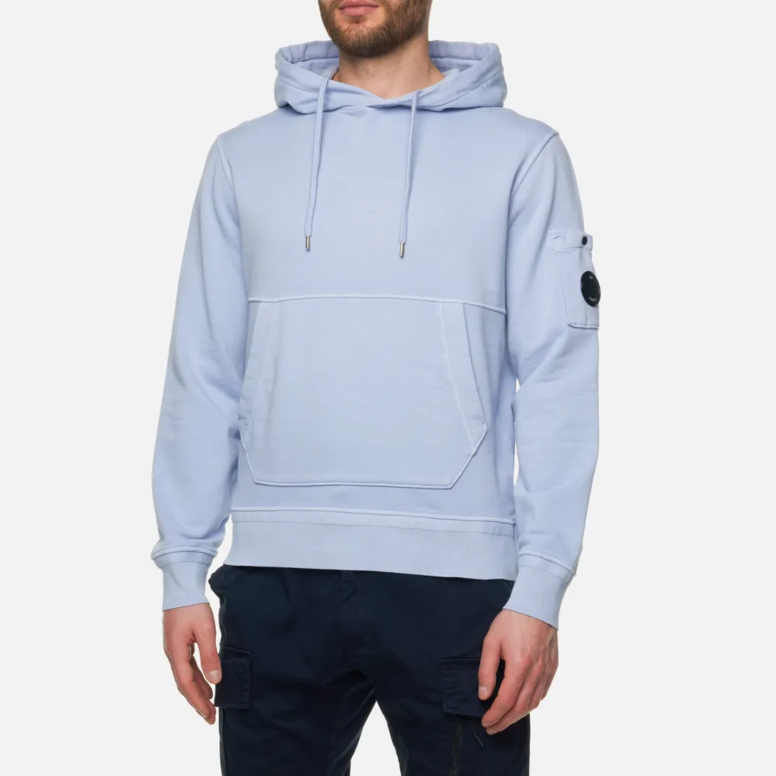 C.P. Company Мужская толстовка Cotton Fleece Hoodie Resist Dyed