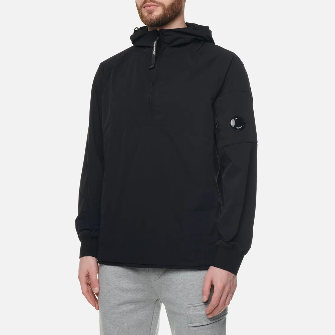 C.P. Company Мужская толстовка Nylon Stretch Double Hoodie