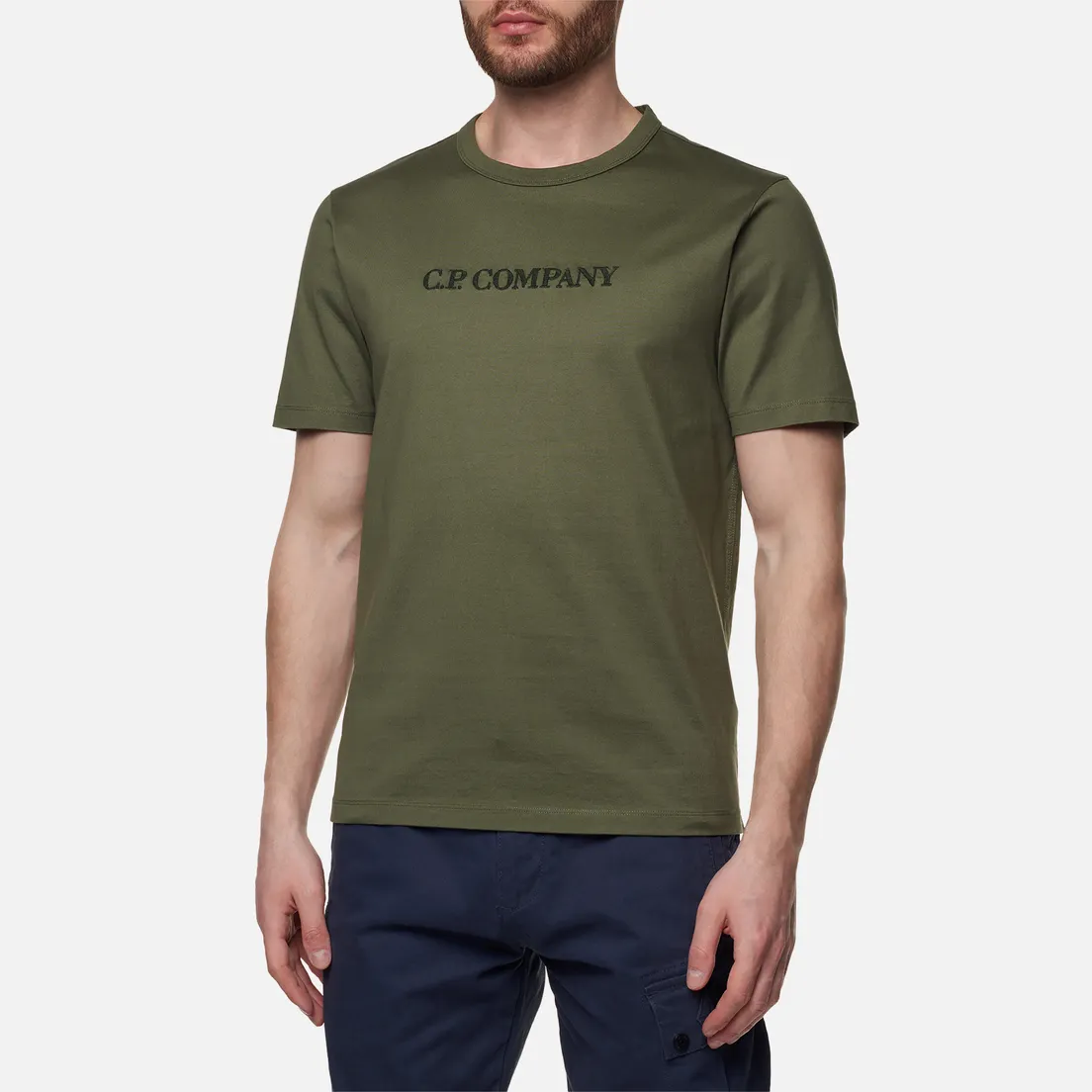 C.P. Company Мужская футболка 30/2 Mercerized Jersey Graphic Logo