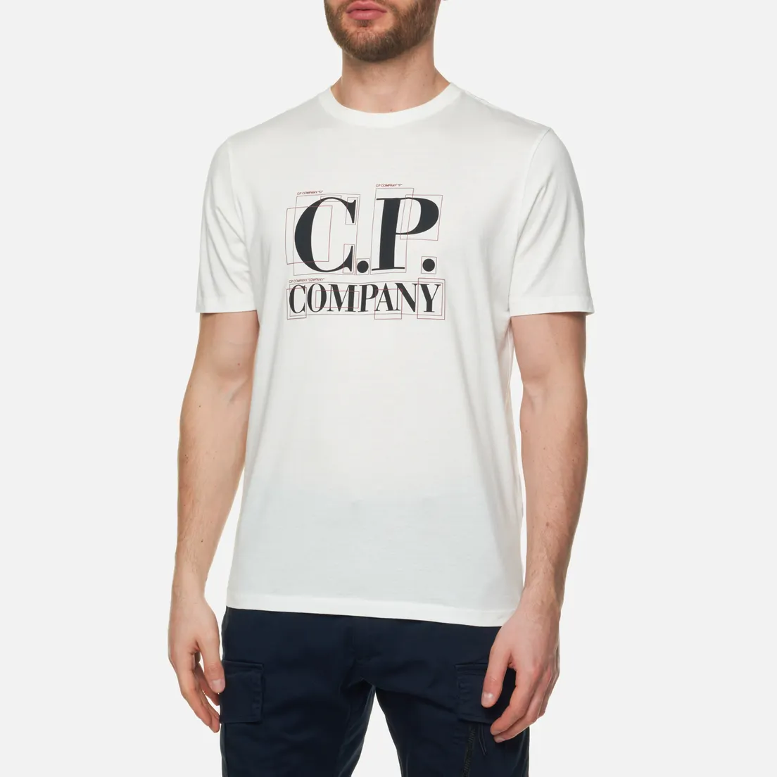 C.P. Company Мужская футболка 30/1 Jersey Large Graphic Logo