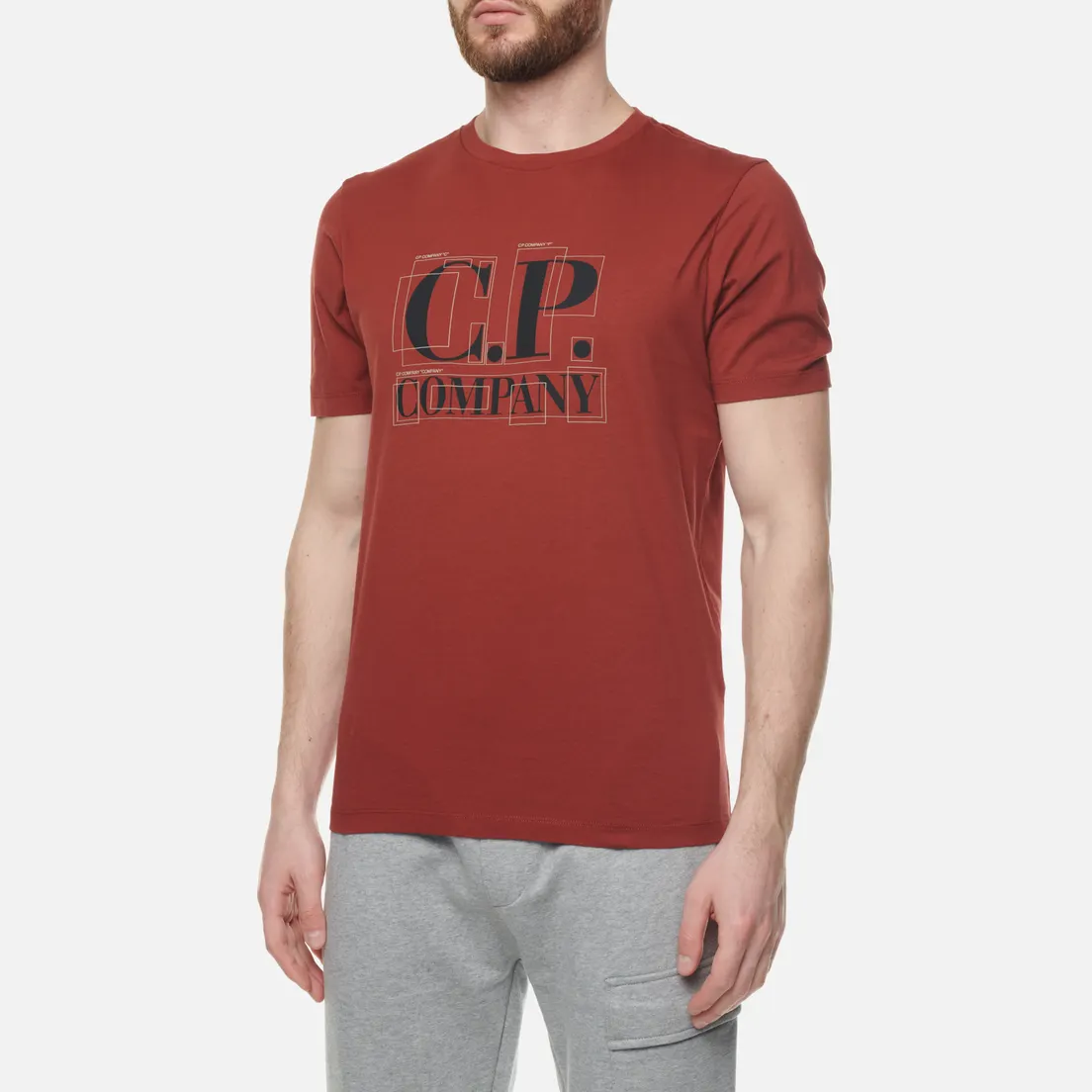 C.P. Company Мужская футболка 30/1 Jersey Large Graphic Logo