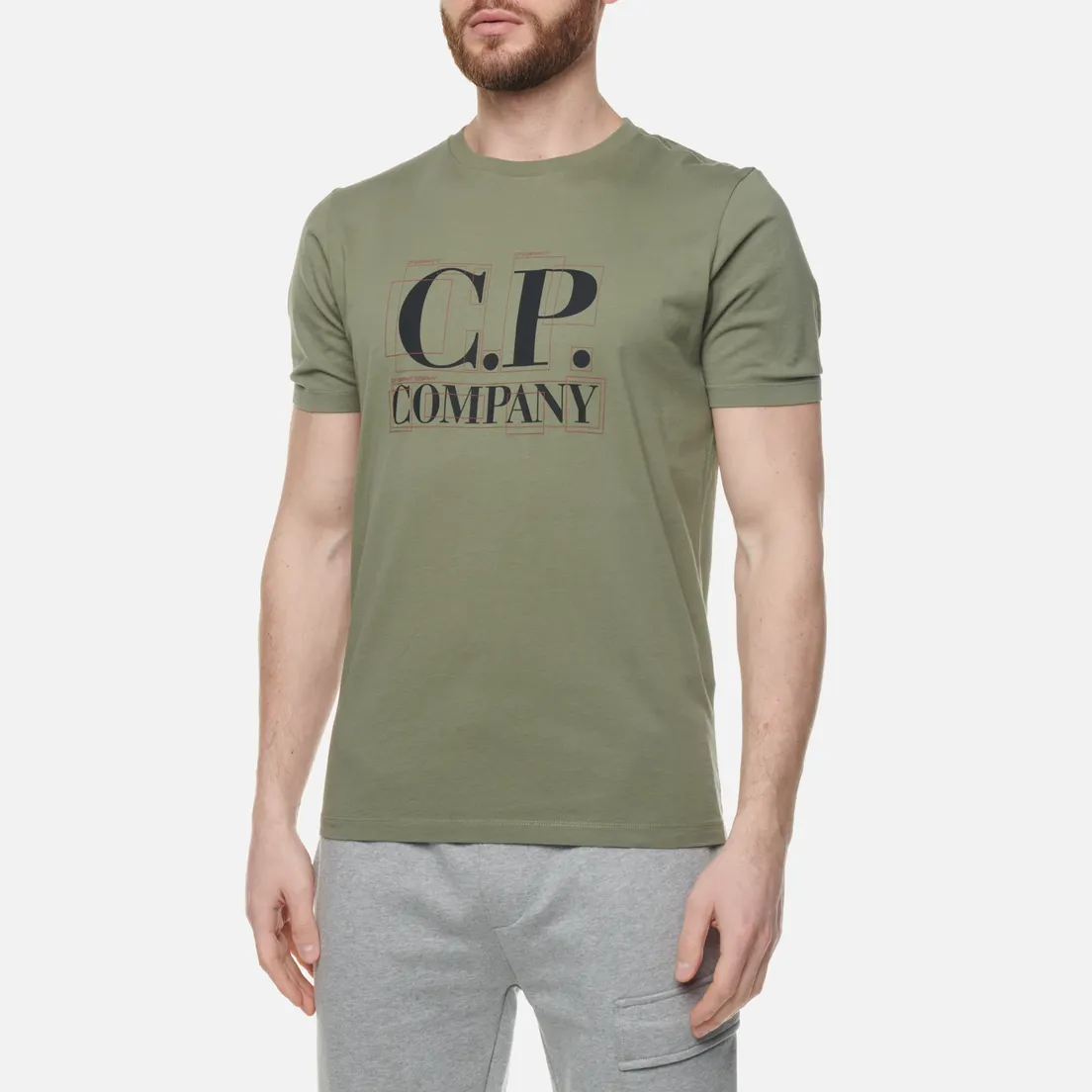 C.P. Company Мужская футболка 30/1 Jersey Large Graphic Logo