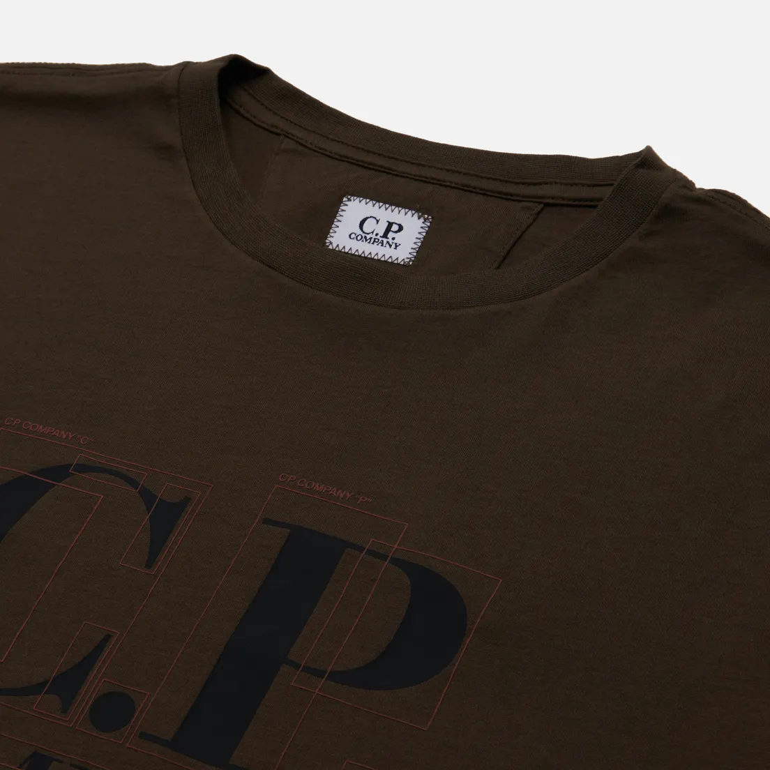 C.P. Company Мужская футболка 30/1 Jersey Large Graphic Logo