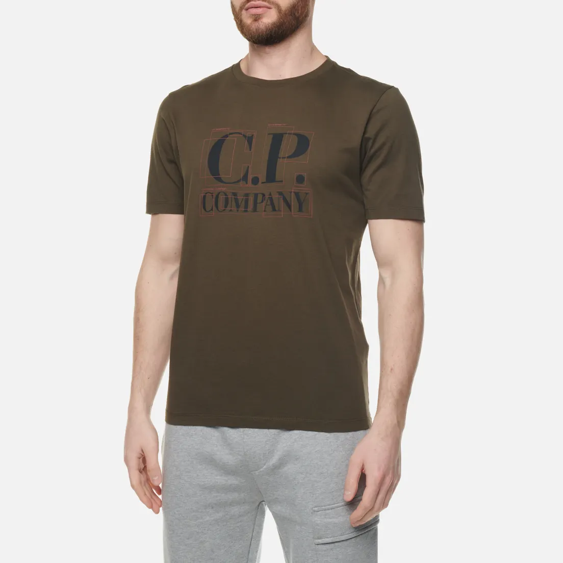C.P. Company Мужская футболка 30/1 Jersey Large Graphic Logo