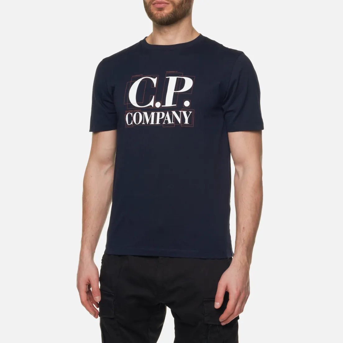 C.P. Company Мужская футболка 30/1 Jersey Large Graphic Logo