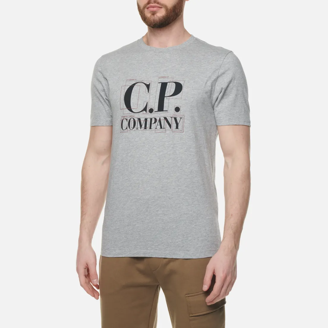 C.P. Company Мужская футболка 30/1 Jersey Large Graphic Logo