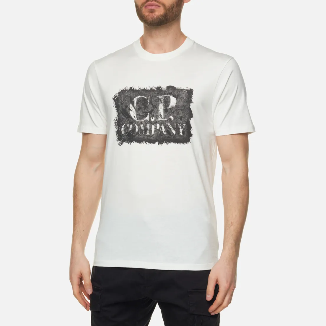 C.P. Company Мужская футболка 30/1 Jersey Graphic Large Logo Print