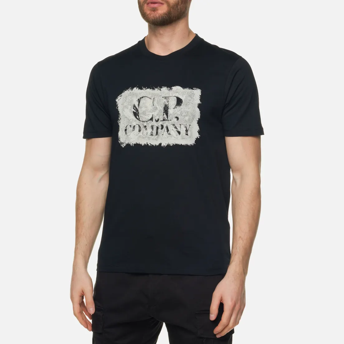 C.P. Company Мужская футболка 30/1 Jersey Graphic Large Logo Print