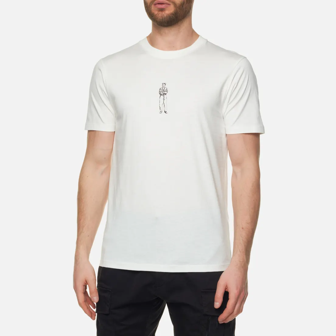 C.P. Company Мужская футболка 30/1 Jersey Horizontal Logo