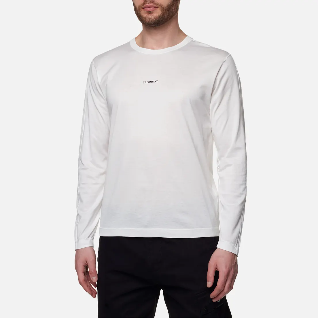 C.P. Company Мужской лонгслив 70/2 Mercerized Jersey Twisted Logo