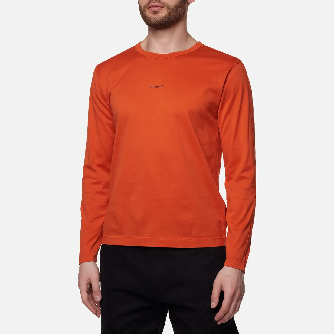 C.P. Company Мужской лонгслив 70/2 Mercerized Jersey Twisted Logo