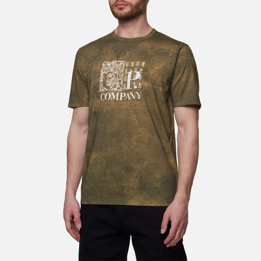 C.P. Company Мужская футболка All Over Printed Jersey Graphic Logo