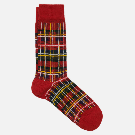 Носки Anonymous Ism Wool Check Crew Red