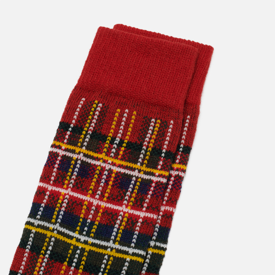 Носки Anonymous Ism Wool Check Crew Red
