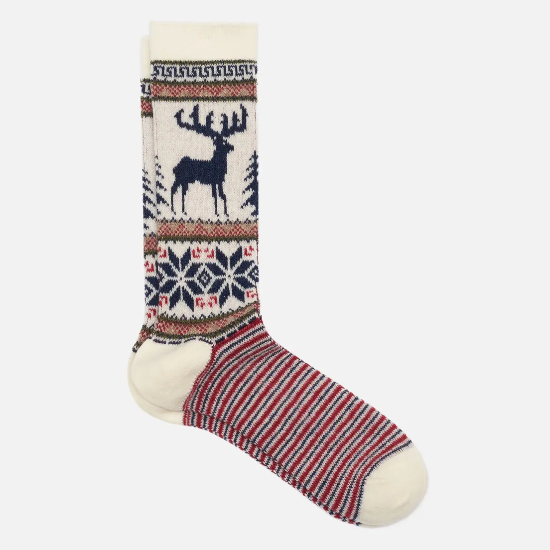 Anonymous Ism Носки Wool Deer Snow Jacquard Crew