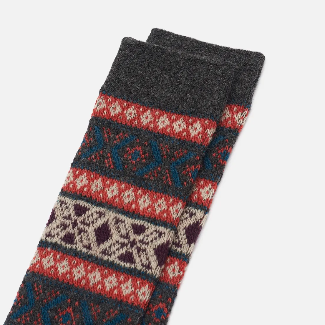Anonymous Ism Носки Wool Jacquard Crew