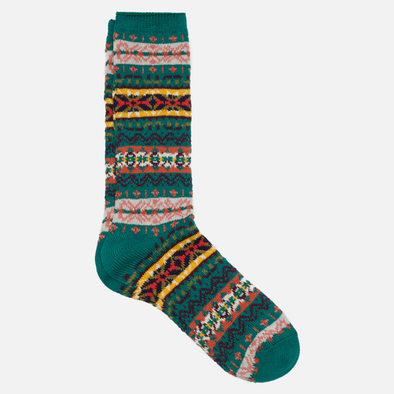 Носки Anonymous Ism Fair Isle Crew Green