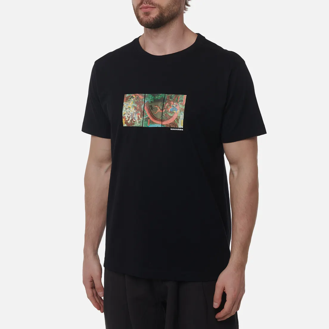 maharishi Мужская футболка Snake Triptych