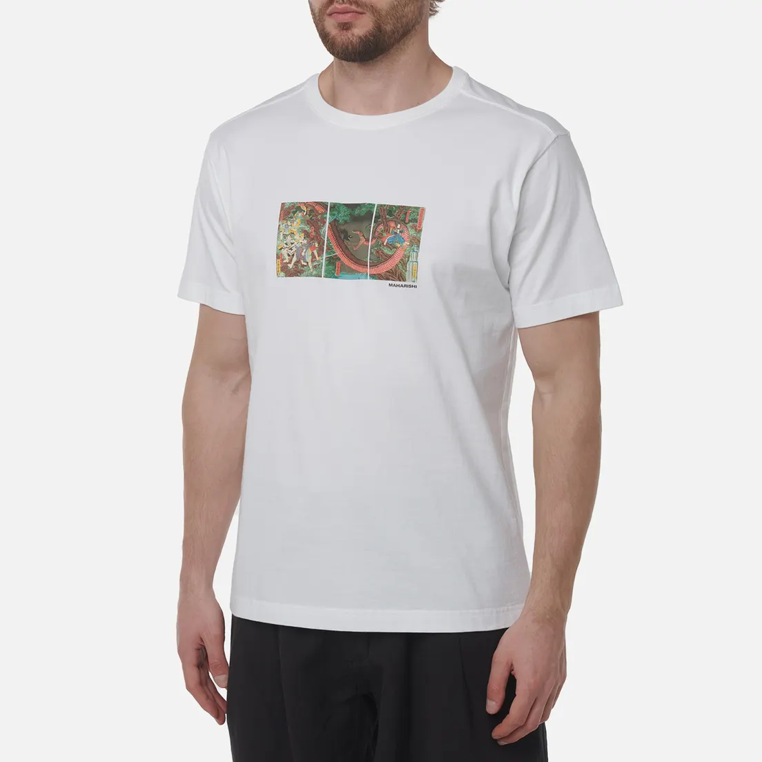maharishi Мужская футболка Snake Triptych